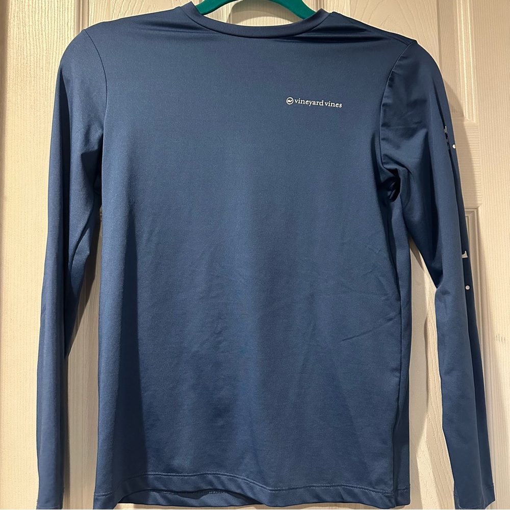 Vineyard Vines Youth Ocean Blue Long Sleeve Tee